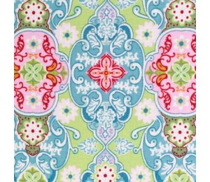 Baumwolle - Julia Ornamente kiwi grün